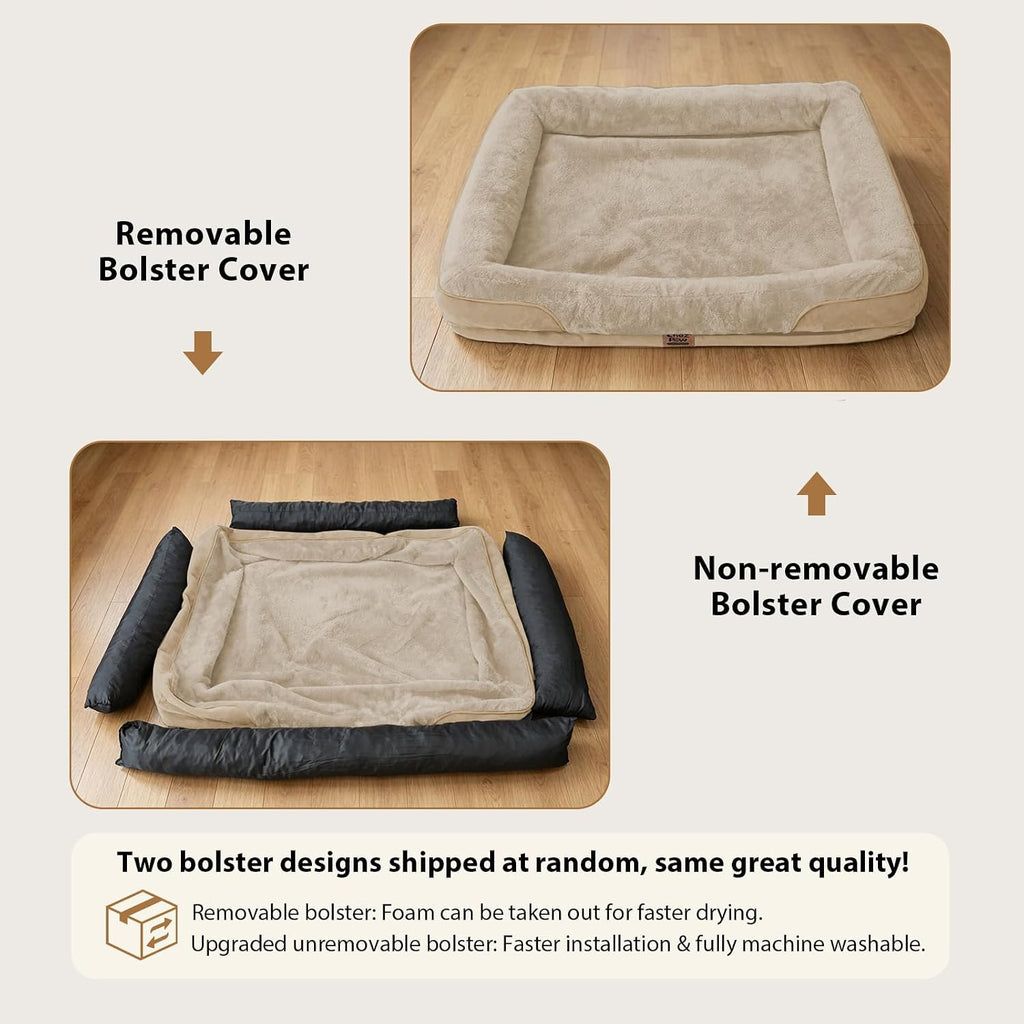 Chez Paw Orthopedic Waterproof Dog Bed for Medium and Large Dogs
