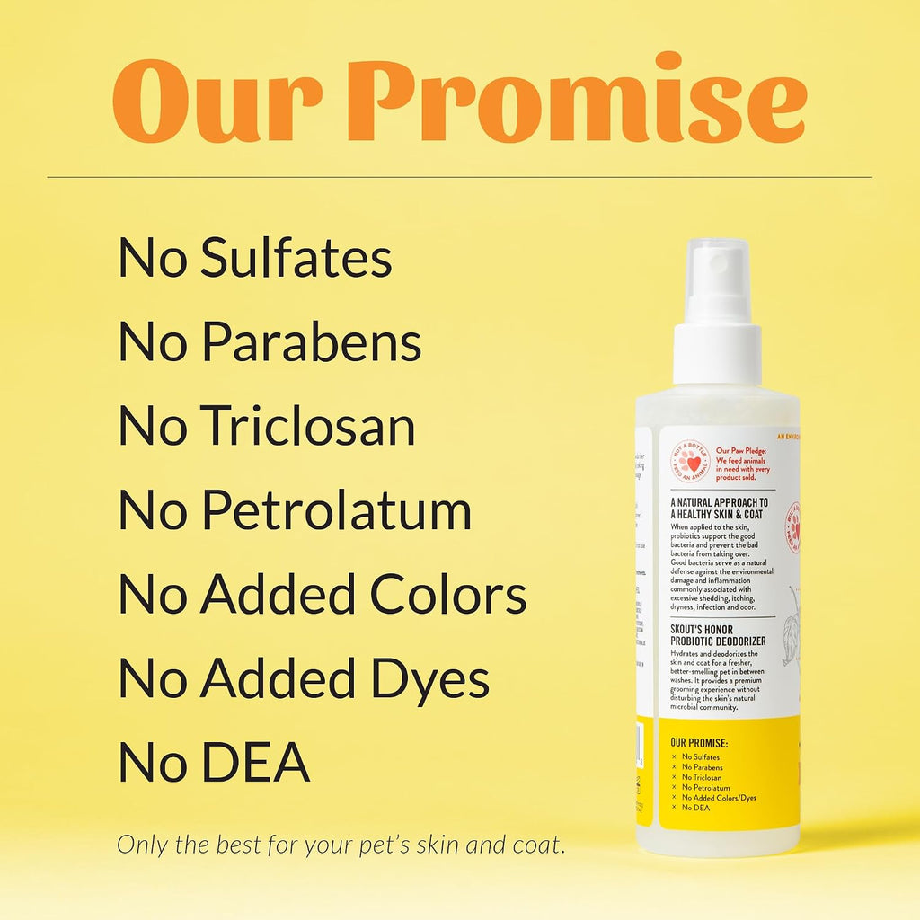 SKOUT'S HONOR Probiotic Cat Deodorizing Spray- Honeysuckle, 8 oz
