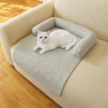 Cooling Pet Bed Mats with Neck & Head Support, 31.5 x 23.62 inch Grey