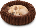 Calming Dog Bed Medium Size Dog Donut Washable Pet Bed, 31.5” Coffee