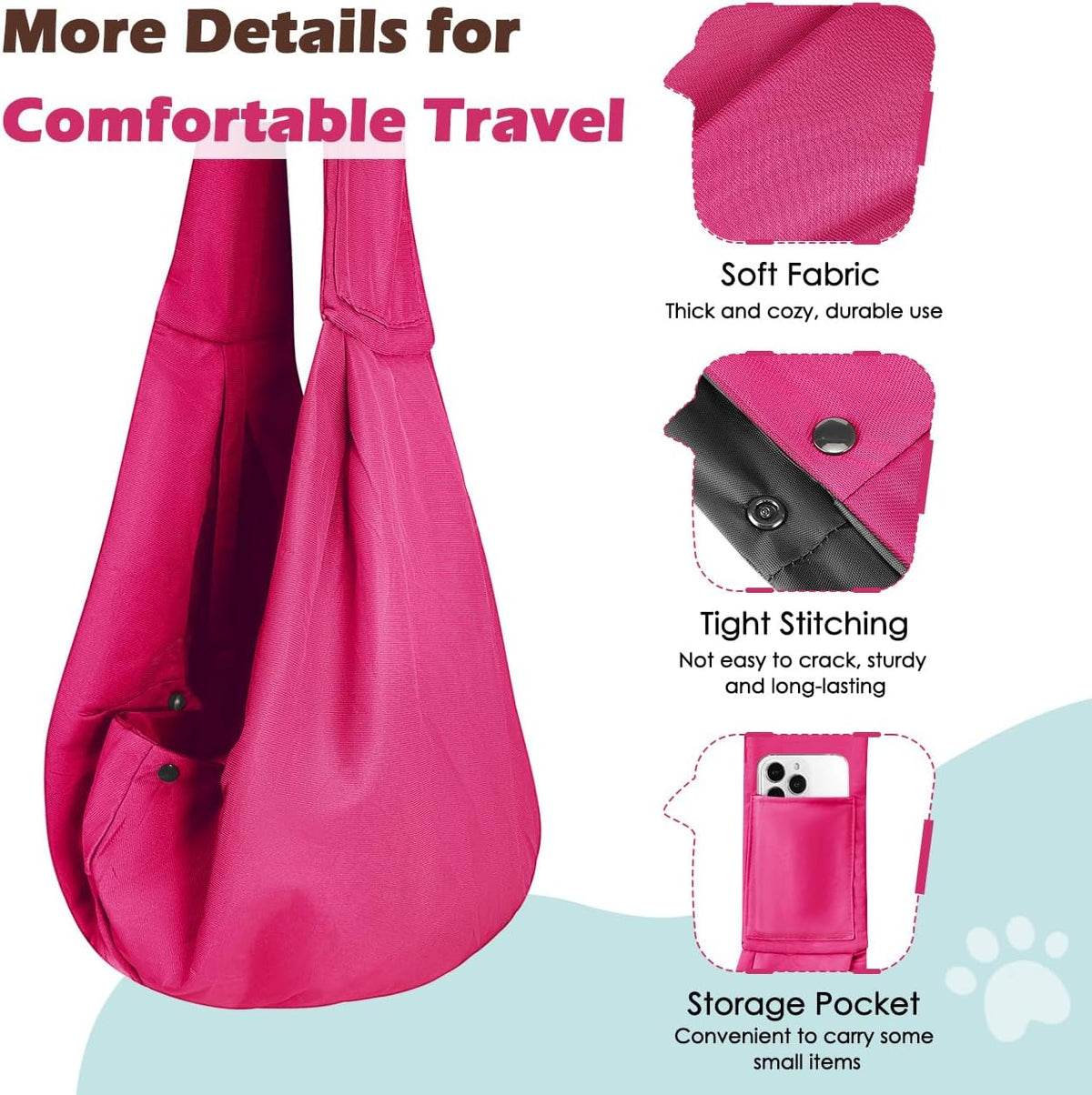 Pawaboo Small Dog Sling Carrier
