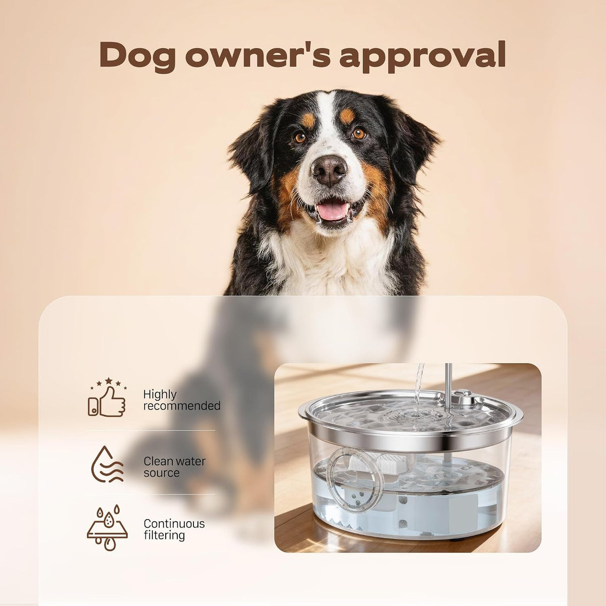 GROOKPET Pet Fountain Filter Replacement: 12 Dog Water Fountain Filters