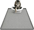 Cat Litter Mat 34" X 22", Washable Silicone Litter Box Mat