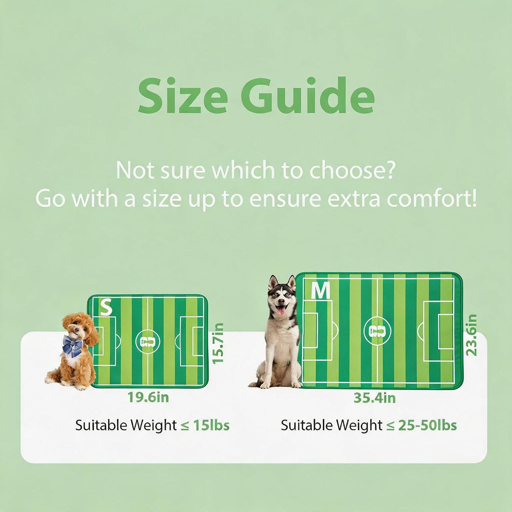 FIFA Dog Cooling Mat, Cooling Blanket for Dogs,Washable, M