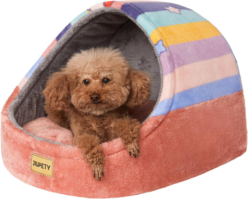 Cute Cat Beds for Indoor Cats, Cat Cave Bed for Kittens, Hideaway Cat House
