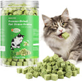 Freeze-Dried Cat Grass Treats 150g/5.29 oz, Natural Granules for Hairball Removal & Dental Care, Dried Root Snacks Sticks for Cats
