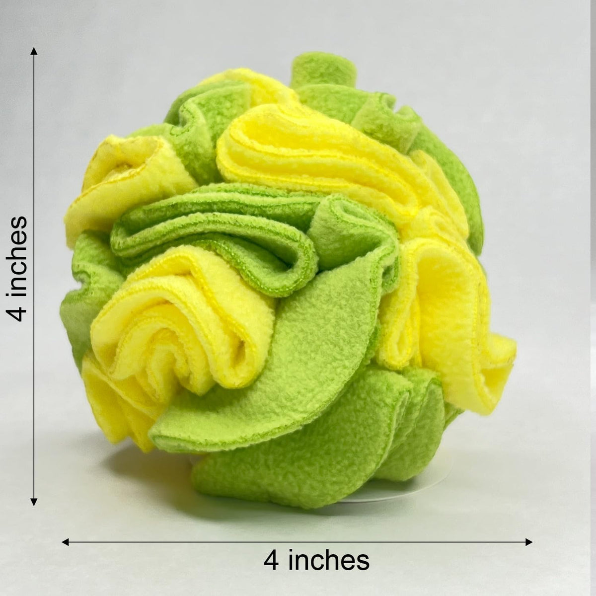 Glory To Dog Puppy/Small Breed Snuffle Dog Puzzle Ball Toy Yellow and Green