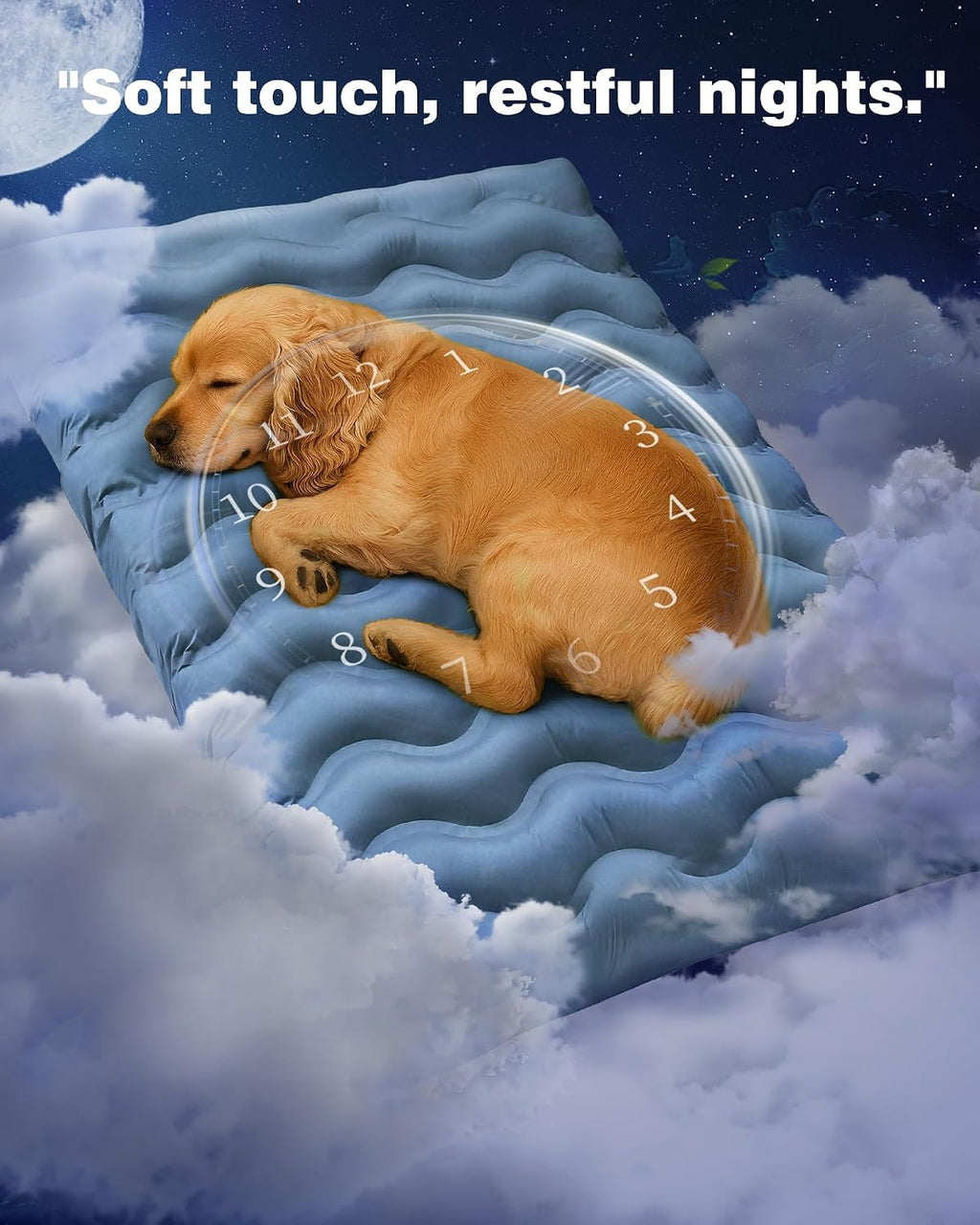 Washable Dog Bed, Cooling Dog Crate Bed Mat with Memory Foam, Water-Resistant Outdoor Dog Bed for Large Medium Small Dogs