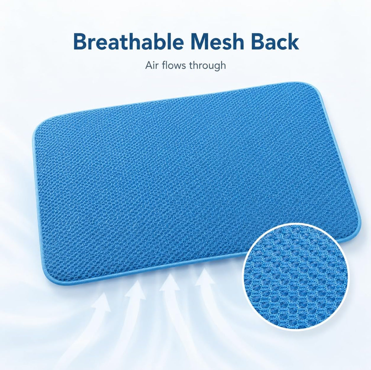 Pet Cooling Mat for Dogs & Cats – Ice-Silk Breathable Washable Foldable Cooling Blanket, Durable Portable Non-Slip Dog Bed for Crate, Kennel, Car & Outdoor Use, Blue 39.4 x 27.6in Large