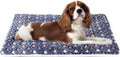 Mora Pets Dog Crate Pad Bed Ultra Soft Pet Mat Star Print Blue 23 x 18 Inch