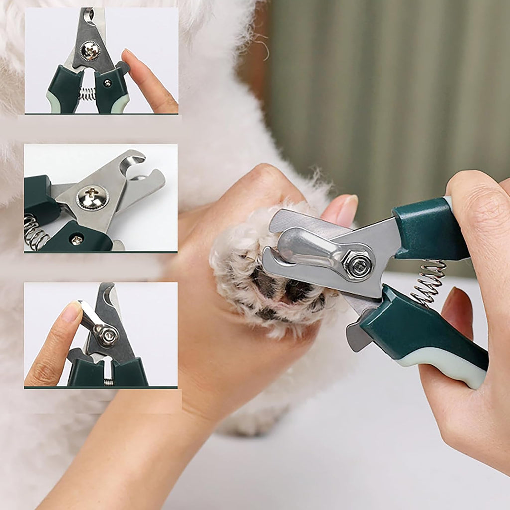 Grooming Brush Kit 8pcs for Shedding Matted Fur Self-Cleaning with Cat Dog Grooming Scissors Flea Comb Pet Grooming and Comb Bath Brush for Indoor Long-Haired Cats