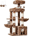 Taoqimiao 53.5in Cat Tree, Heavy Duty Sturdy Cat Tower for Indoor Cat S20BW