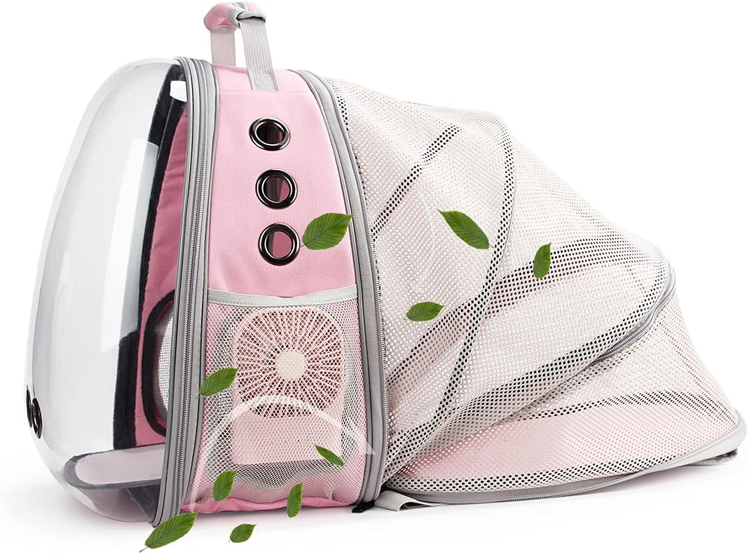 Lollimeow Expandable Bubble Cat Carrier Backpack, Supports up to 14 lbs