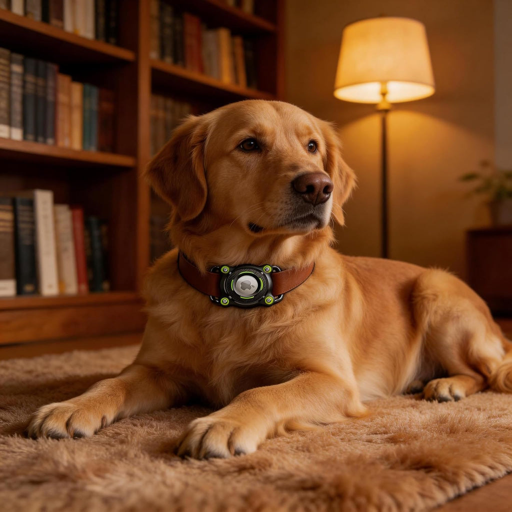 Airtag Dog Collar Holder, Waterproof(Green)
