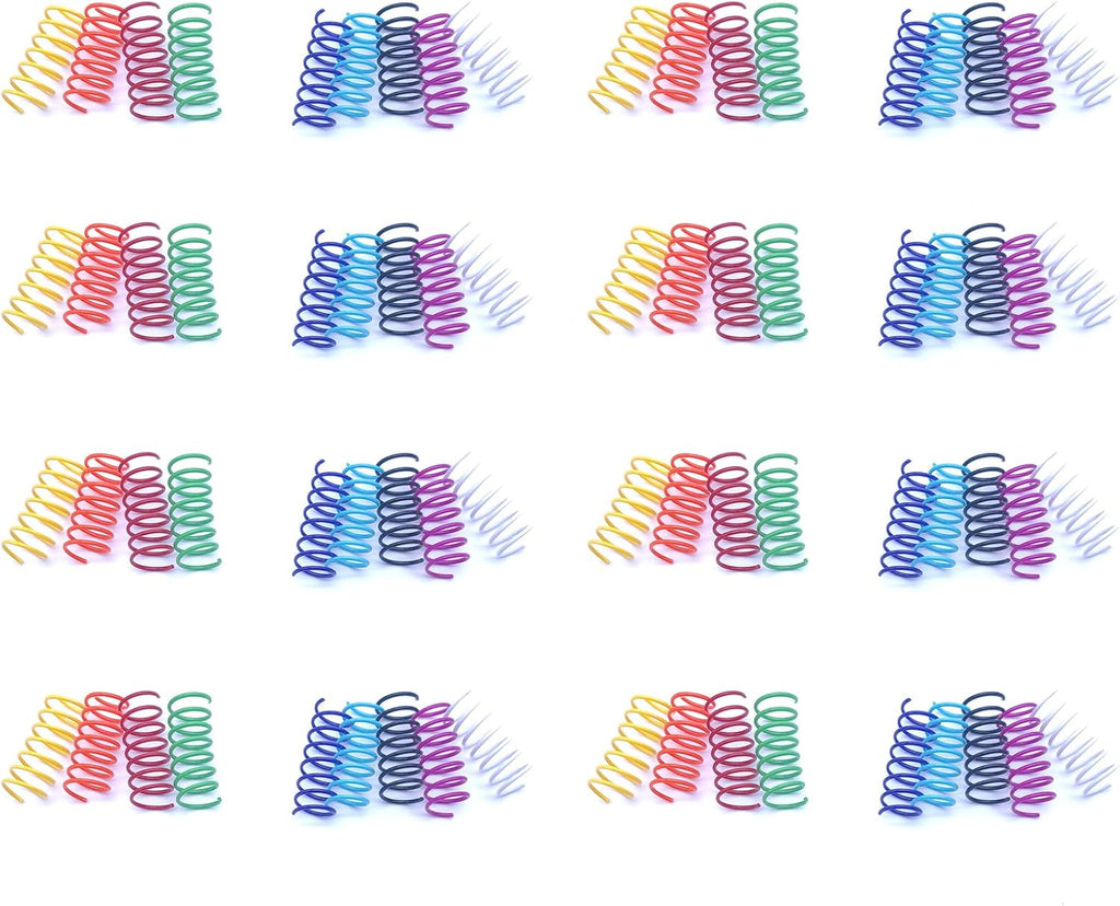 9 Colors Cat Spring Toy, Colorful Springs Self-Play Cat Toys for Indoor Cats,Interactive Cat Toy, Cat Kittens Spiral Coil Springs for Swatting,Biting,Hunting,Pouncing -36PCS
