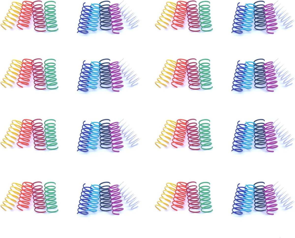 9 Colors Cat Spring Toy, Colorful Springs Self-Play Cat Toys for Indoor Cats,Interactive Cat Toy, Cat Kittens Spiral Coil Springs for Swatting,Biting,Hunting,Pouncing -36PCS