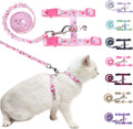 BEAUTYZOO Cat Harness and Leash Set, Escape Proof for Walking Travel, Pink