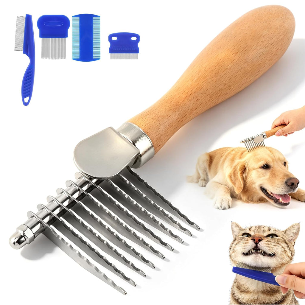 Dematting Comb for Dogs, Flea Combs for Cats