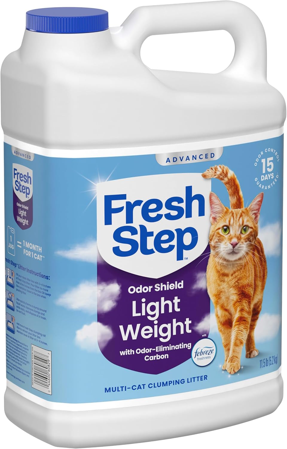 Fresh Step Advanced Odor Shield Light Weight Clumping Litter, 11.5 lb., 2Pk