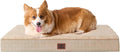 EHEYCIGA Orthopedic Dog Bed Large with Removable Washable Cover, 35IN Khaki