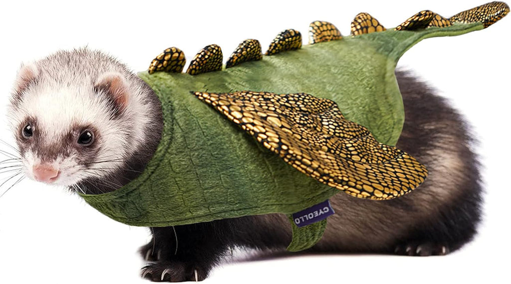cyeollo Dinosaur Halloween Costume for Rabbit Bunny Puppy Kitten 2lb to 4lb