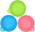 3 Pack Pet Food Can Covers, Silicone Can Lids for Dog & Cat Food