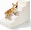 Dog Stairs for HIGT Bed - 24" H 5-Step Dog Ramp Up to 50 Lbs, Beige