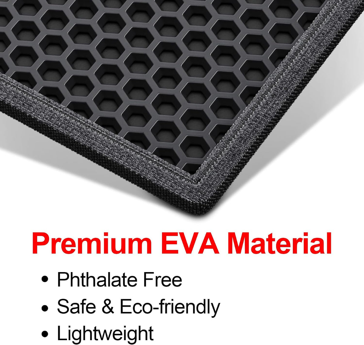 Waretary Cat Litter Mat, 36"x30", Waterproof, Scatter Control, Black | Double Layer, Urine-Proof, Non-Slip, Durable, Easy to Clean, Paw-Friendly, Safe & Odorless, Fits Large Litter Boxes