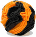 Glory To Dog Puppy/Small Breed Snuffle Dog Puzzle Ball Toy Orange and Black