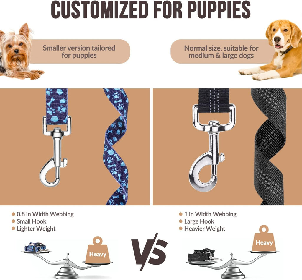 SlowTon Dog Seat Belt for Car, 2 Pack Dog Car Harness Seatbelt with Bungee