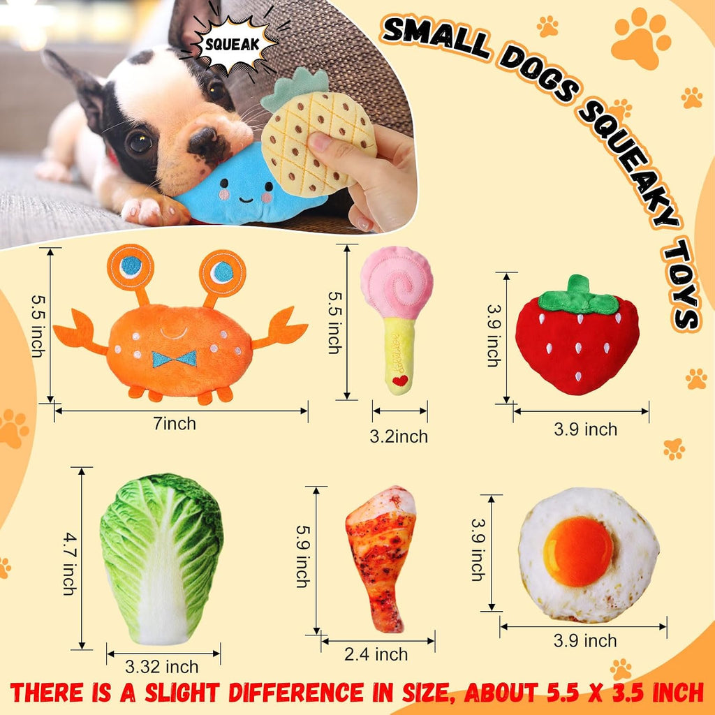 Libima 120 Pack Small Squeaky Dog Toys Bulk for Puppy Small Dog