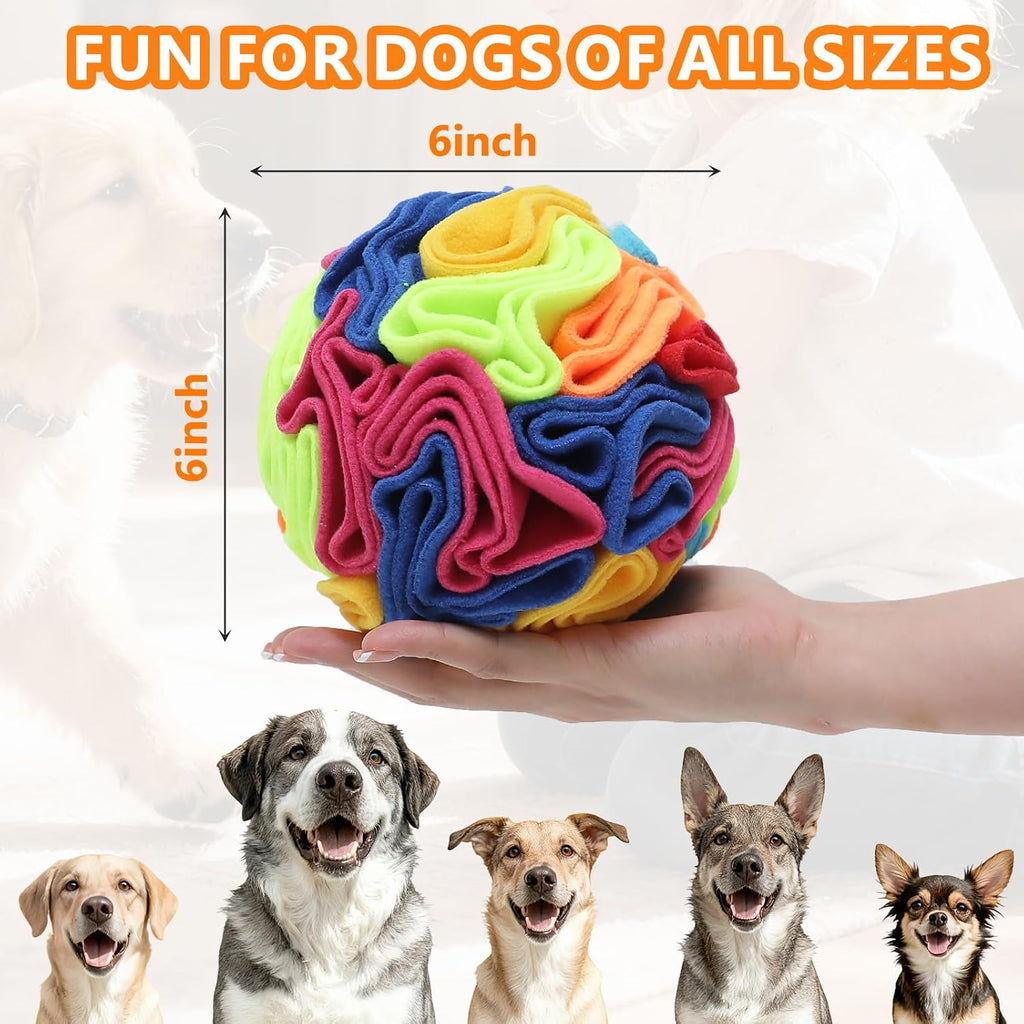 Snuffle Ball - Snuffle Ball for Small Dogs, Interactive Dog Toys to Keep Them Busy, Puppy Dog Puzzle Toy, Machine Washable