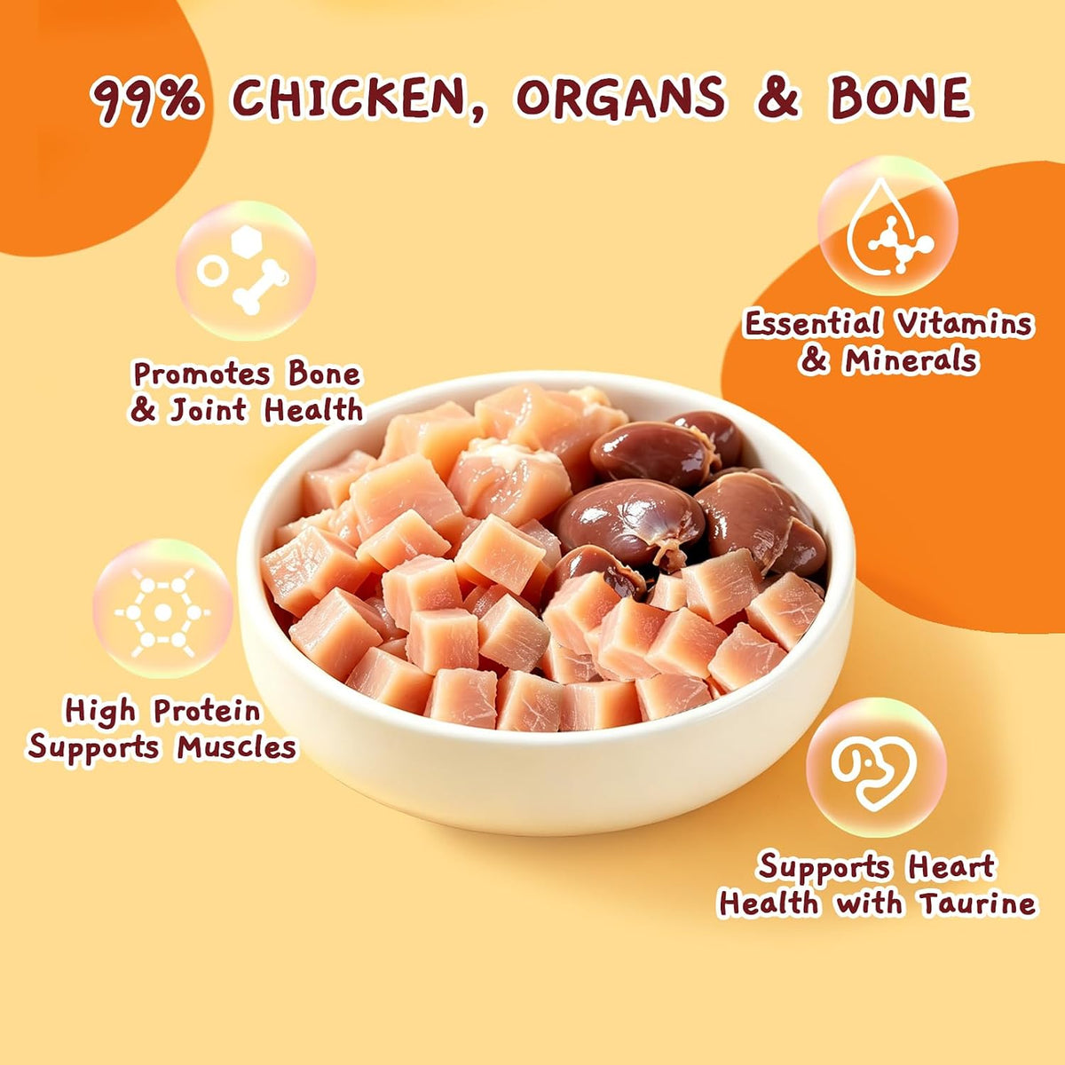 Jungle Calling Freeze Dried Raw Chicken Dog & Cat Treats, 720 Pcs, 10.6 oz