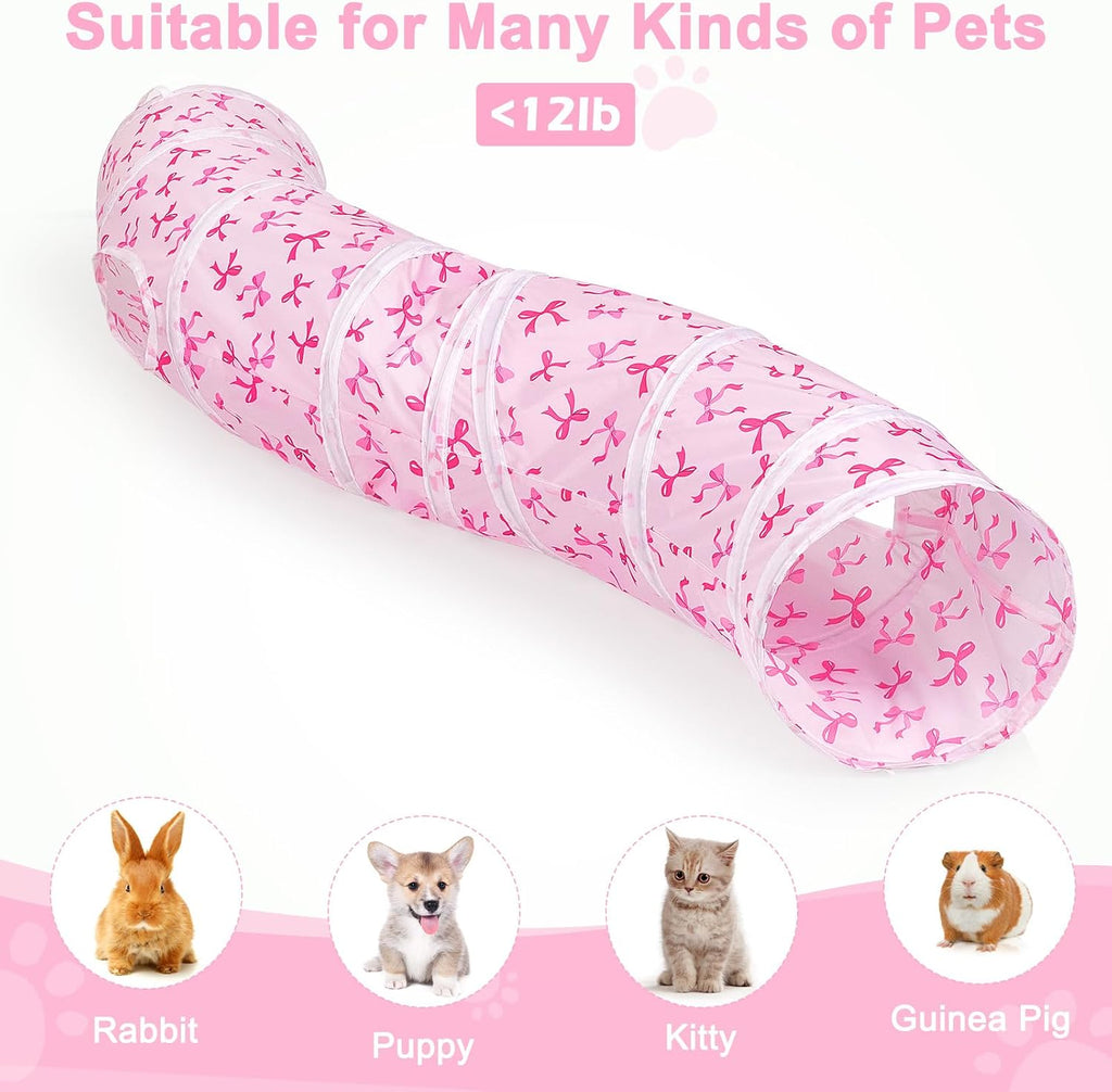 Glittme S-Shape Cat Tunnel, Foldable Cat Tunnels for Indoor Cats