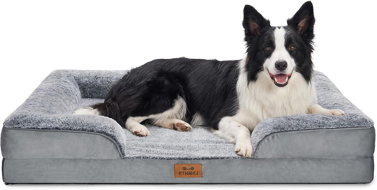 Orthopedic Dog Beds Large Sized Dog, Memory Foam Dog Bed Couch, 36"L