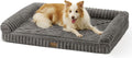 COZY KISS Ultra Soft Faux Rabbit Fur Dog Bed, Grey, 44"x32"