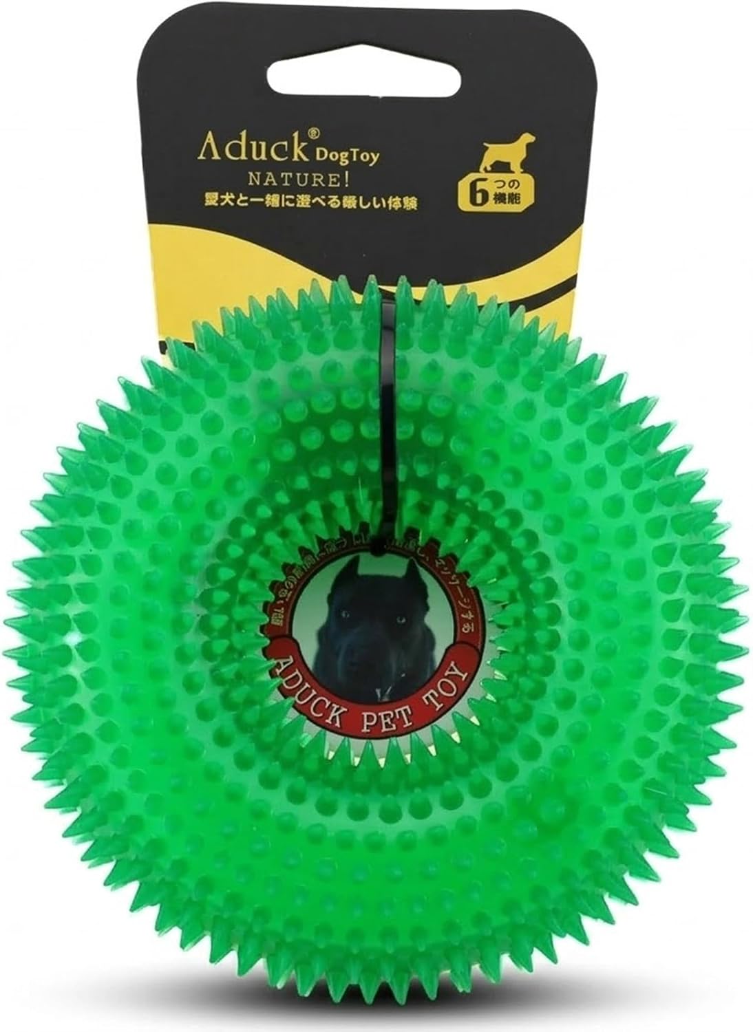 Squeaky Dog Toys for Aggressive Chewers, Floating Donut Ring for Large Dogs
