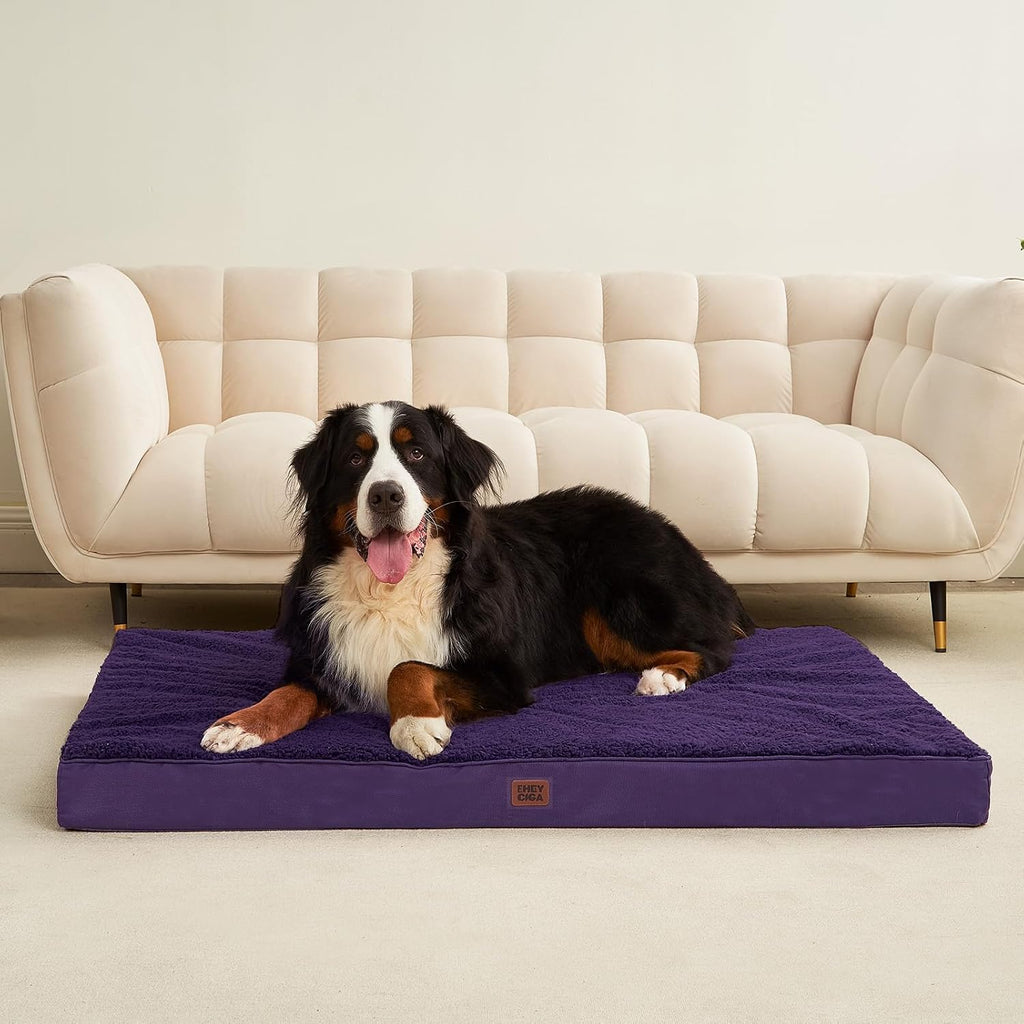 EHEYCIGA Orthopedic Dog Bed Extra Large with Removable Washable Cover, 50IN