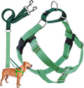 2 Hounds Design Freedom No Pull Dog Harness and Leash, 1" XXL, Neon Green
