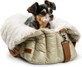 ClevaHome Small Dog Car Seat, Cozy Fleece Dog Carriers for Small Dogs