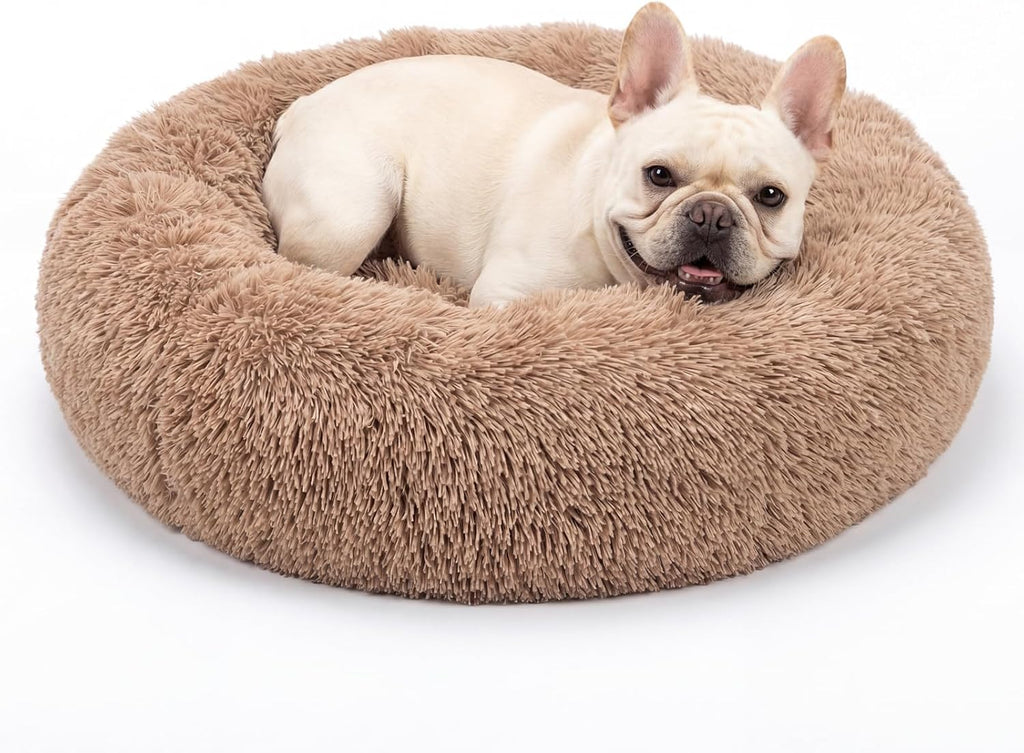 nononfish Plush Dog Bed for Small Dogs,Soft Cozy Calming Pet Bed