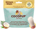 Cocopup Dog & Cat Dental Wipes, Coconut Oil Finger Toothbrush Cleaner | Coconut oil-infused finger wipes for dogs and cats; helps clean teeth, freshen breath, and wipe ears, nose, paws, and fur.