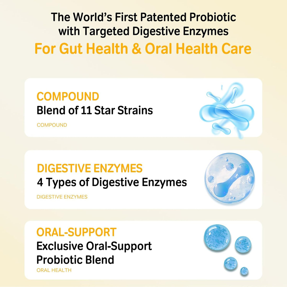Oral Probiotics for Dogs, 11 Strains, Bad Breath Support