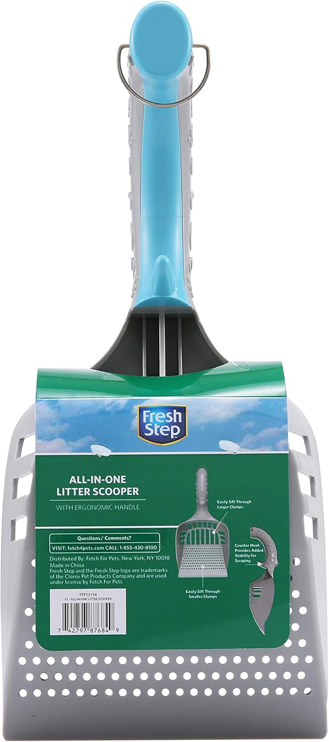 Fresh Step All-in-One Cat Litter Scoop with Ergonomic Handle, One Size