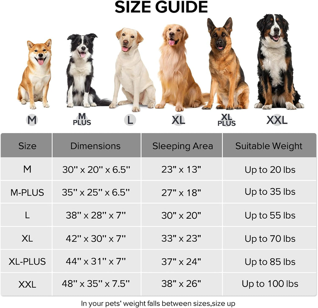 GASUR Orthopedic Dog Bed for Medium Sized Dog, Washable Dog Couch Beds