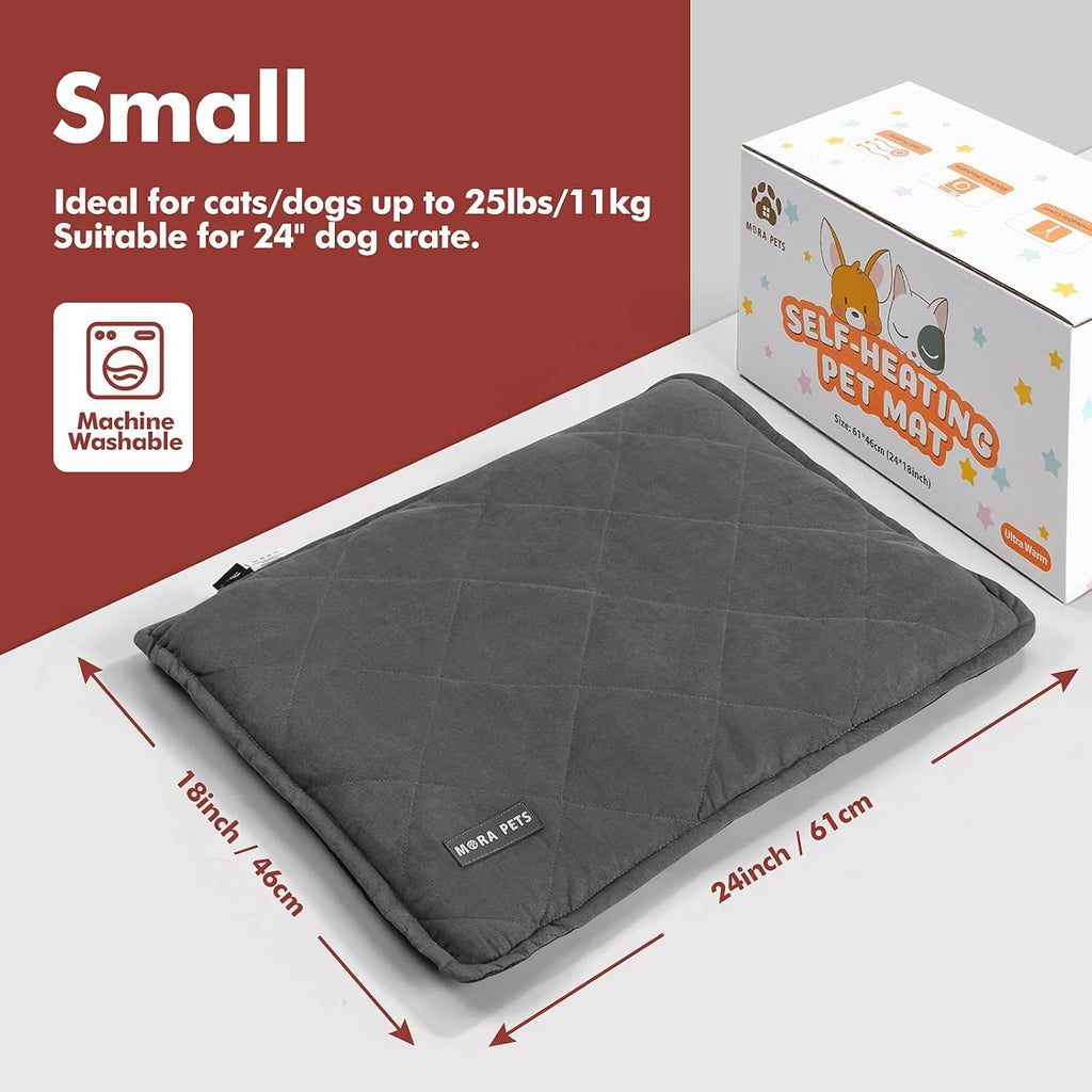 Mora Pets Self Heating Cat Bed Self Warming Cat Pad 24 x 18 Inches