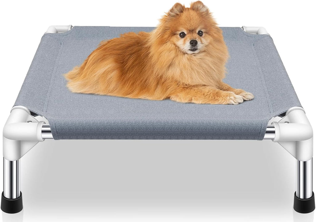 Elevated Dog Bed for Small Dogs, Dog Cooling mat Cot, Raised Dog Bed