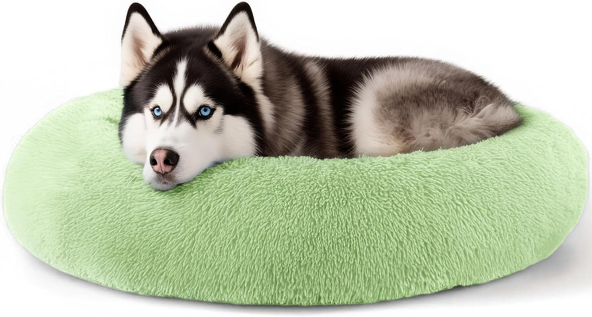 Extra Large Dog Beds, 36in Human Dog Anxiety Relief Comfort Bed (Green)