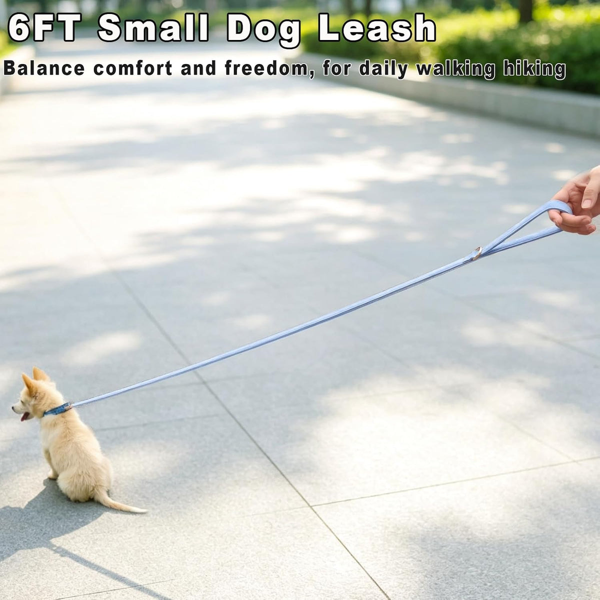 Cotton Dog Leash for Small Dogs- 4ft 6ft Puppy Walking Training Lead