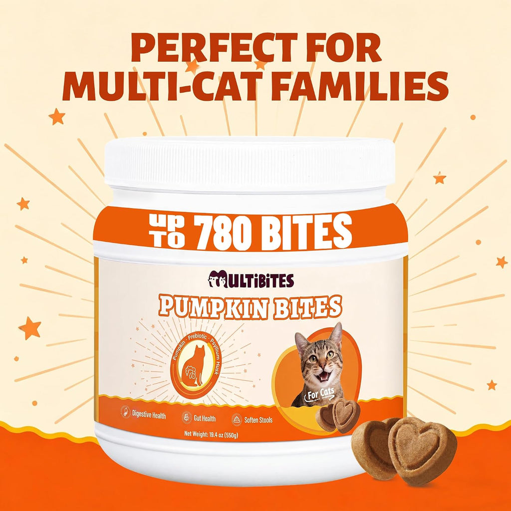 19.4oz Pumpkin Cat Treats for Digestive Health